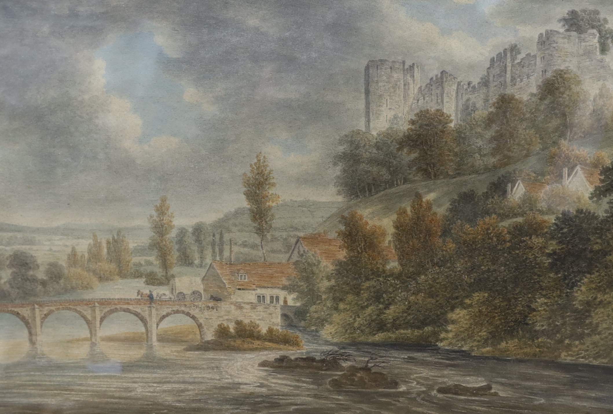 Three 19th century and later watercolours including Wilfrid Ball, near Minehead, signed and dated '94 and Thomas G Dutton, Coastal landscape, signed and dated 1859, largest 31 x 47cm